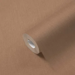 Vliestapete Daniel Hechter Uni Textil Optik Braun