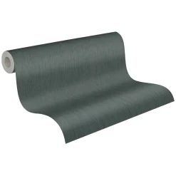 Vliestapete Daniel Hechter Uni Textil Optik Dunkelgrün