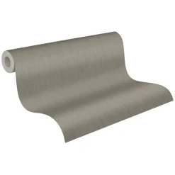 Vliestapete Daniel Hechter Uni Textil Optik Grau Grün