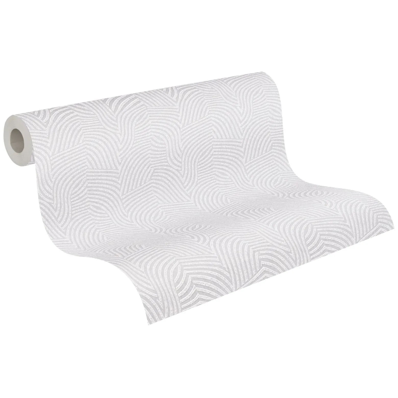 Vliestapete Daniel Hechter Wellen Creme Weiß Metallic
