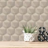 Vliestapete 3D Grafik Beige Hellgrau 38748-5