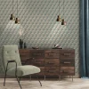 Vliestapete 3D Grafik Blau Beige Nara 38748-4 AS Creation