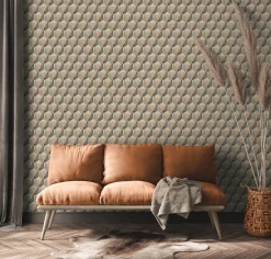 Vliestapete 3D Grafik Grau Beige Nara 38748-1