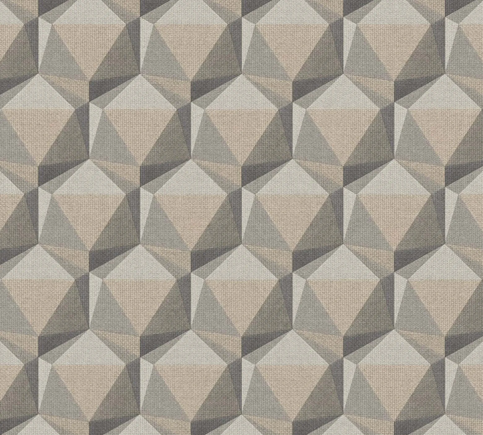 Vliestapete 3D Grafik Grau Beige Nara 38748-1