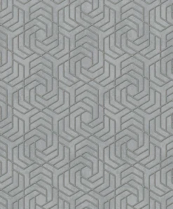 Vliestapete 3D Grafisch Metallic grau gold 32610