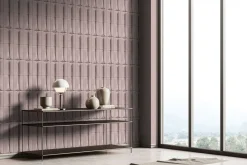 Vliestapete 3D Optik Kacheln Betonoptik Rosa Grau 34479