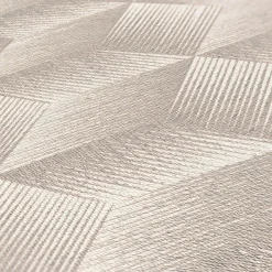 Vliestapete 3D-Optik Würfel Grau Silber Metallic 38506-1