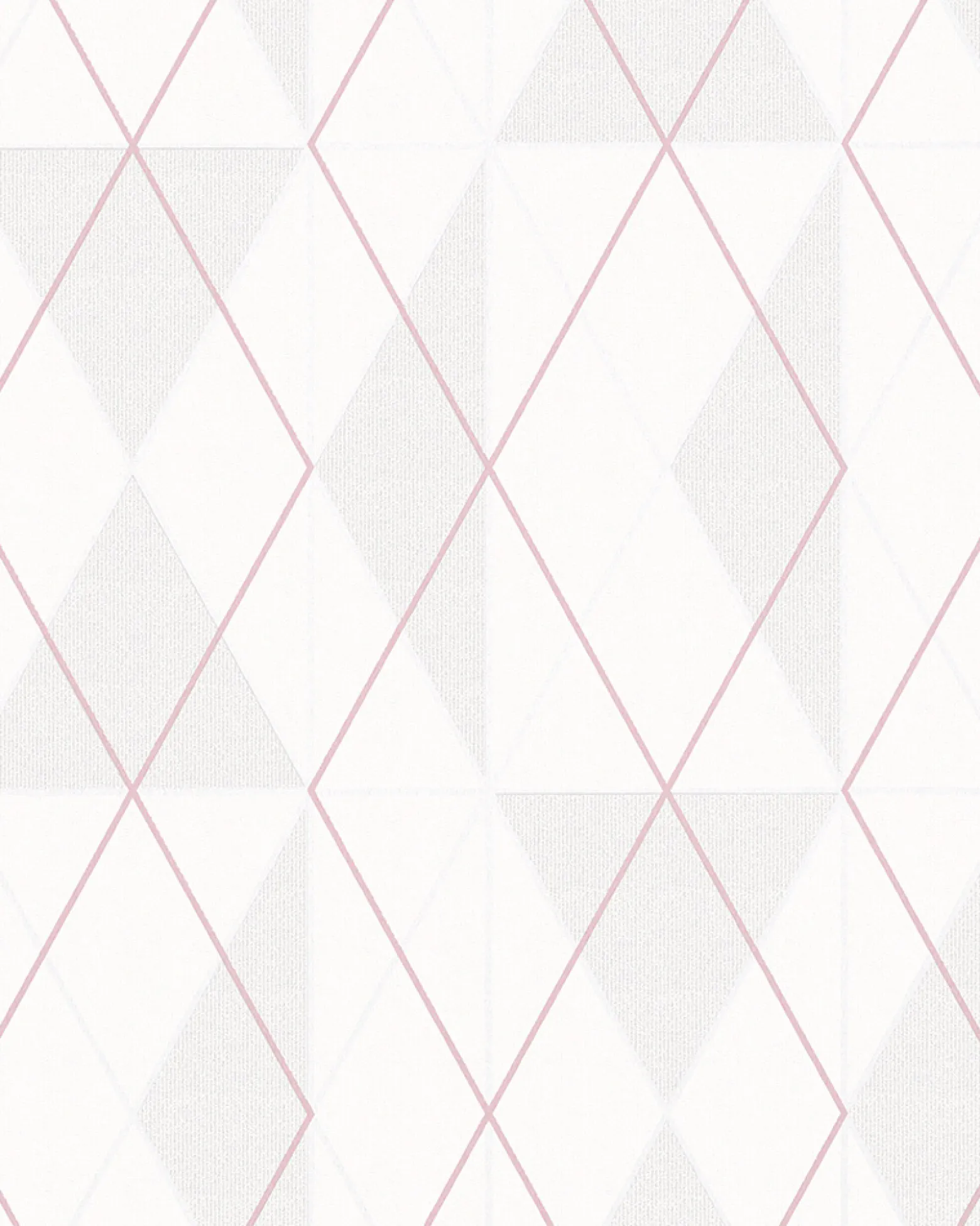 Vliestapete Dreiecke Grafik weiß beige rosa 6737-20