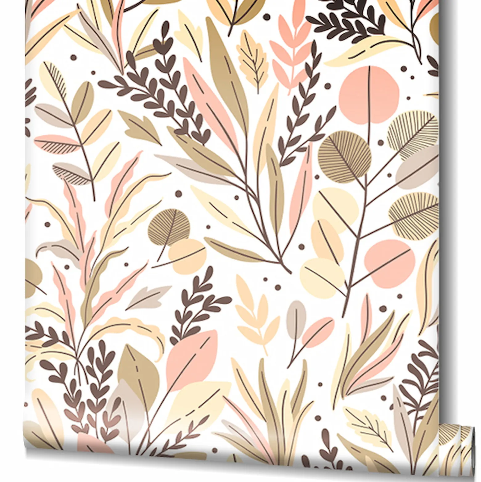 Vliestapete Dschungel Abstrakt Weiß Beige Marburg 47409