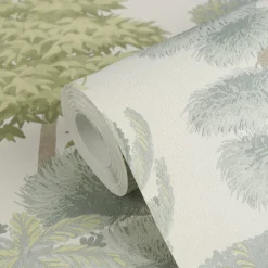 Vliestapete Dschungel Tropisch Creme Grün 79161-3