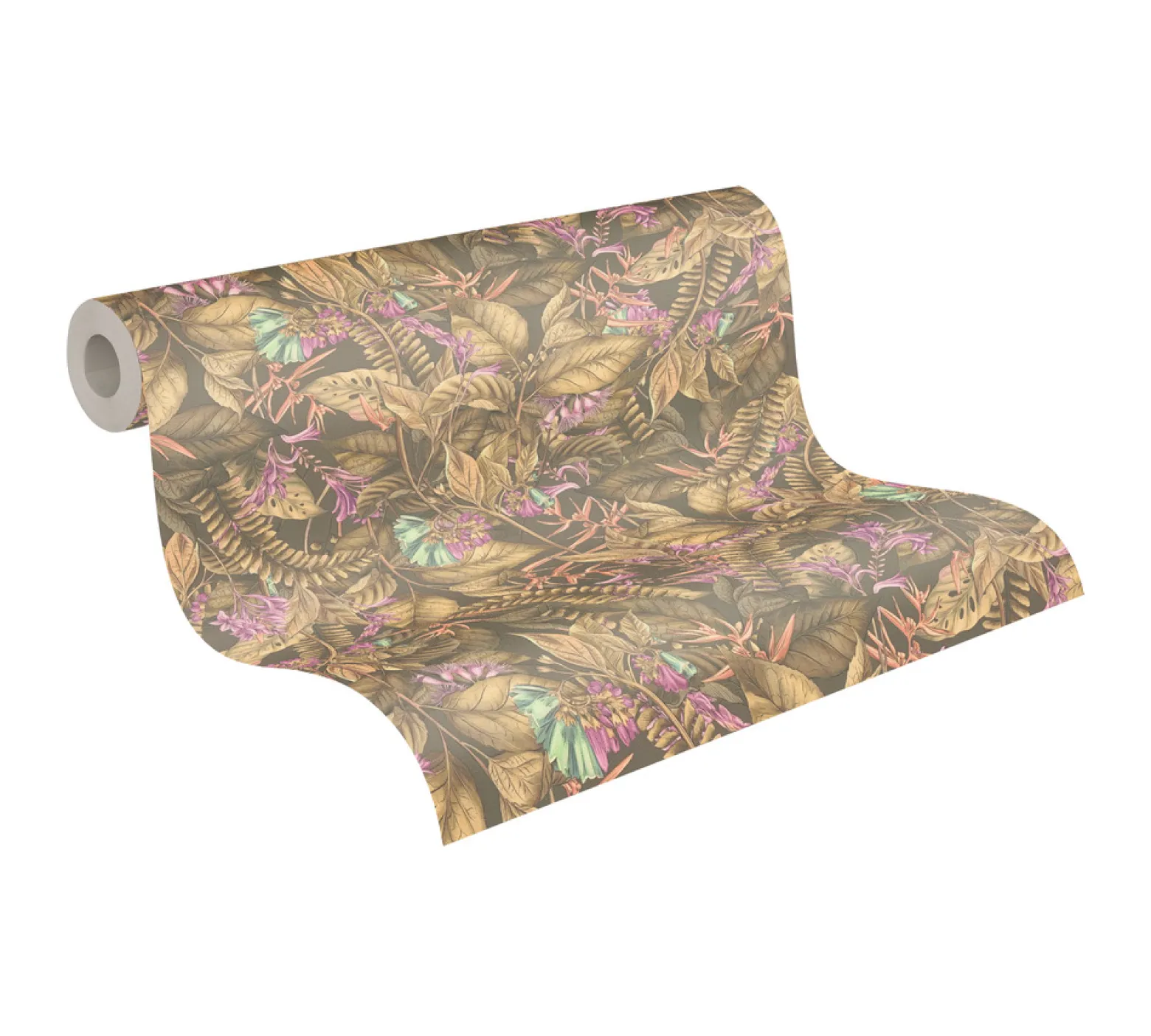Vliestapete Dschungel Tropisch Braun Beige 39425-3