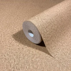 Vliestapete Einfarbig Betonoptik Hellbraun 35542