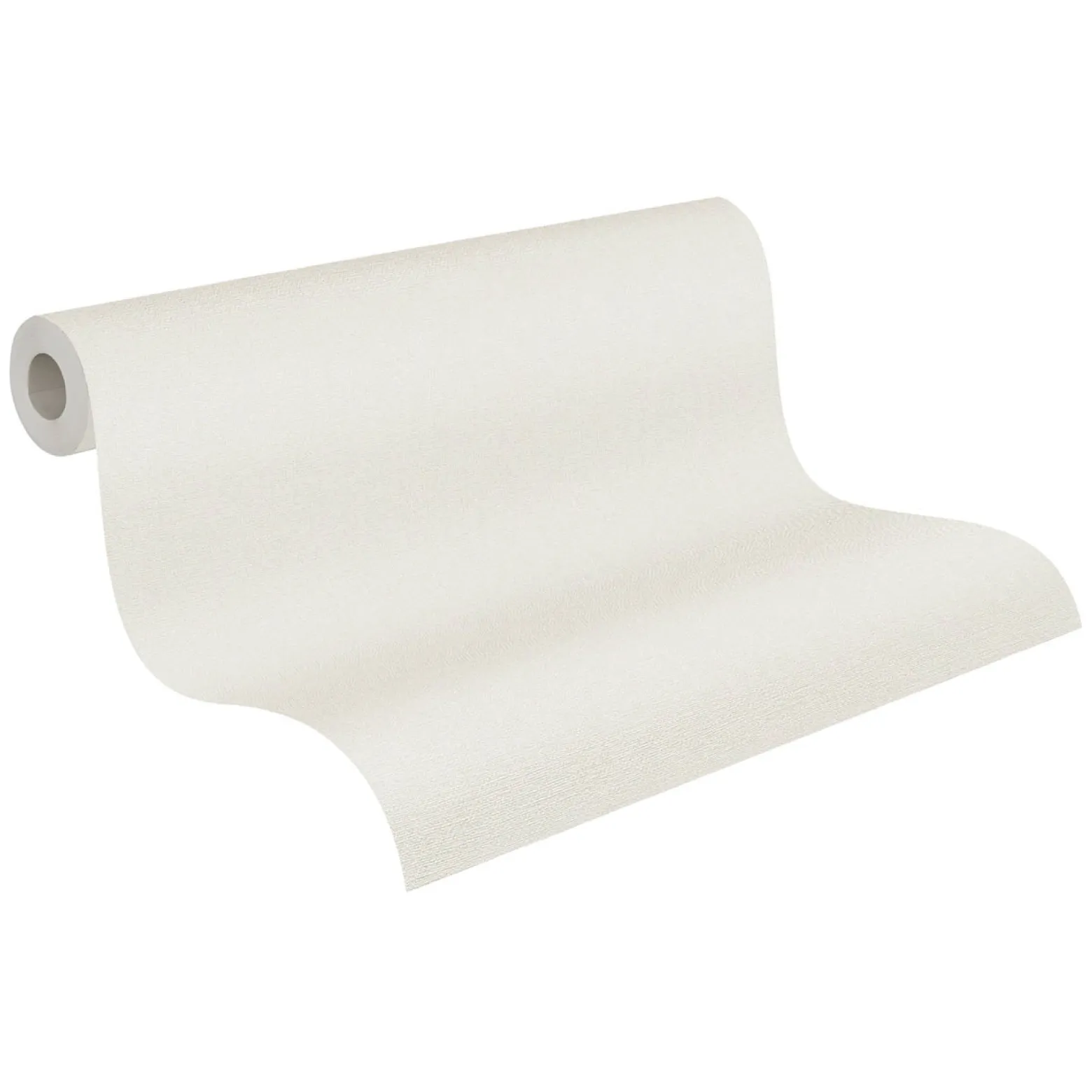 Vliestapete Einfarbig Stoff Optik Weiß Grau 38666-4