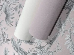 Vliestapete Einfarbig Struktur Textil Optik Rosa 82352