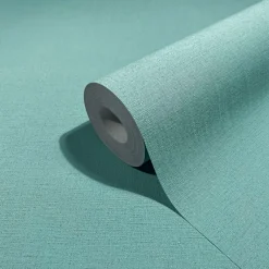 Vliestapete Einfarbig Struktur Textil Optik Blau 82353