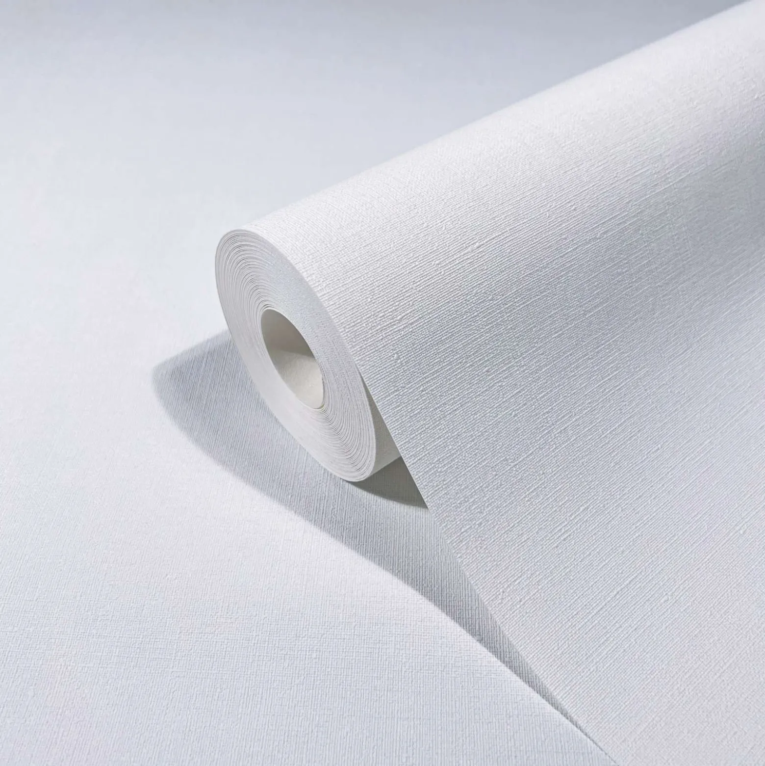 Vliestapete Einfarbig Struktur Textil Optik Weiß 82345
