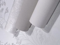 Vliestapete Einfarbig Struktur Textil Optik Beige 82347