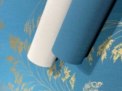 Vliestapete Einfarbig Struktur Textil Optik Beige 82347