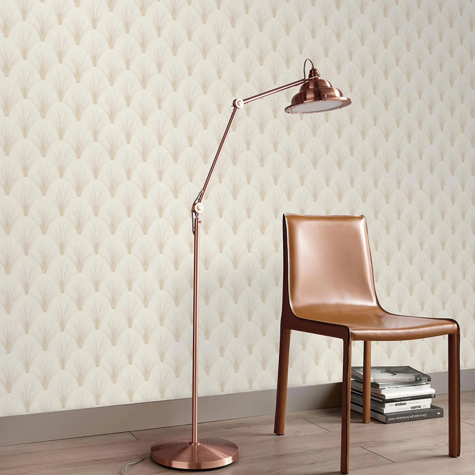 Vliestapete Elle Art Deco Creme Beige Glitzer 10451-14