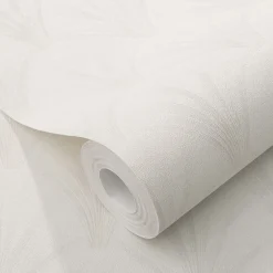 Vliestapete Elle Art Deco Weiß Creme Glitzer 10451-31