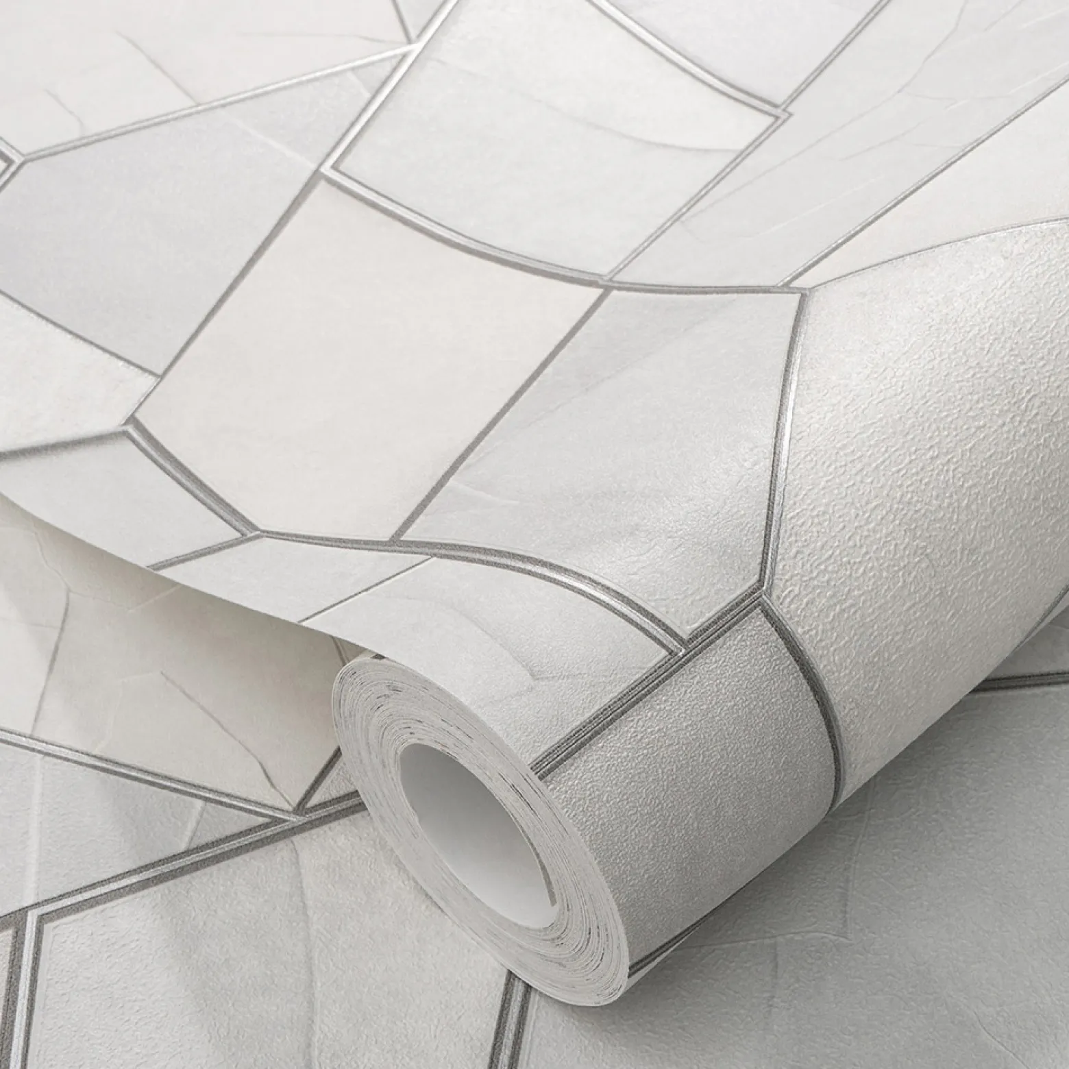 Vliestapete Elle Grafik Grau Silber Metallic 10445-31
