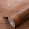 Vliestapete Elle Grafik Orange Gold Metallic 10445-13