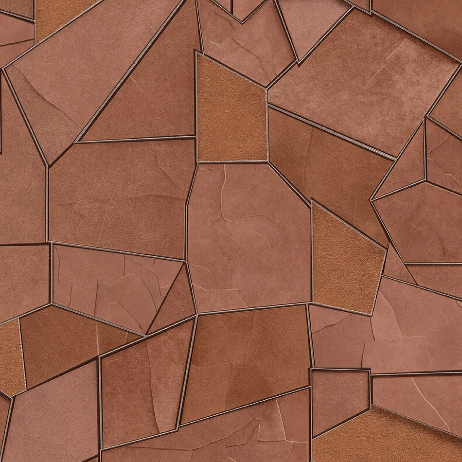 Vliestapete Elle Grafik Orange Gold Metallic 10445-13