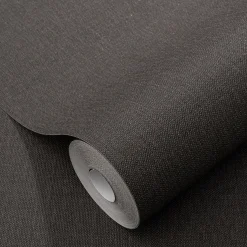 Vliestapete Elle Uni Textil Optik Dunkelgrau 10444-37