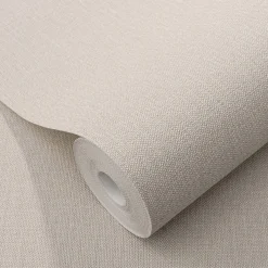 Vliestapete Elle Uni Textil Optik Beige Grau 10444-38