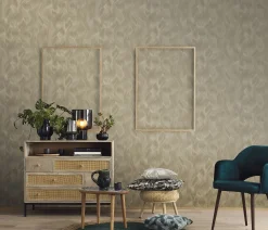 Vliestapete Elle Wellen-Muster gold Glanz 10151-30
