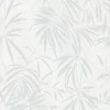 Vliestapete Farn weiß grau beige 10067-31