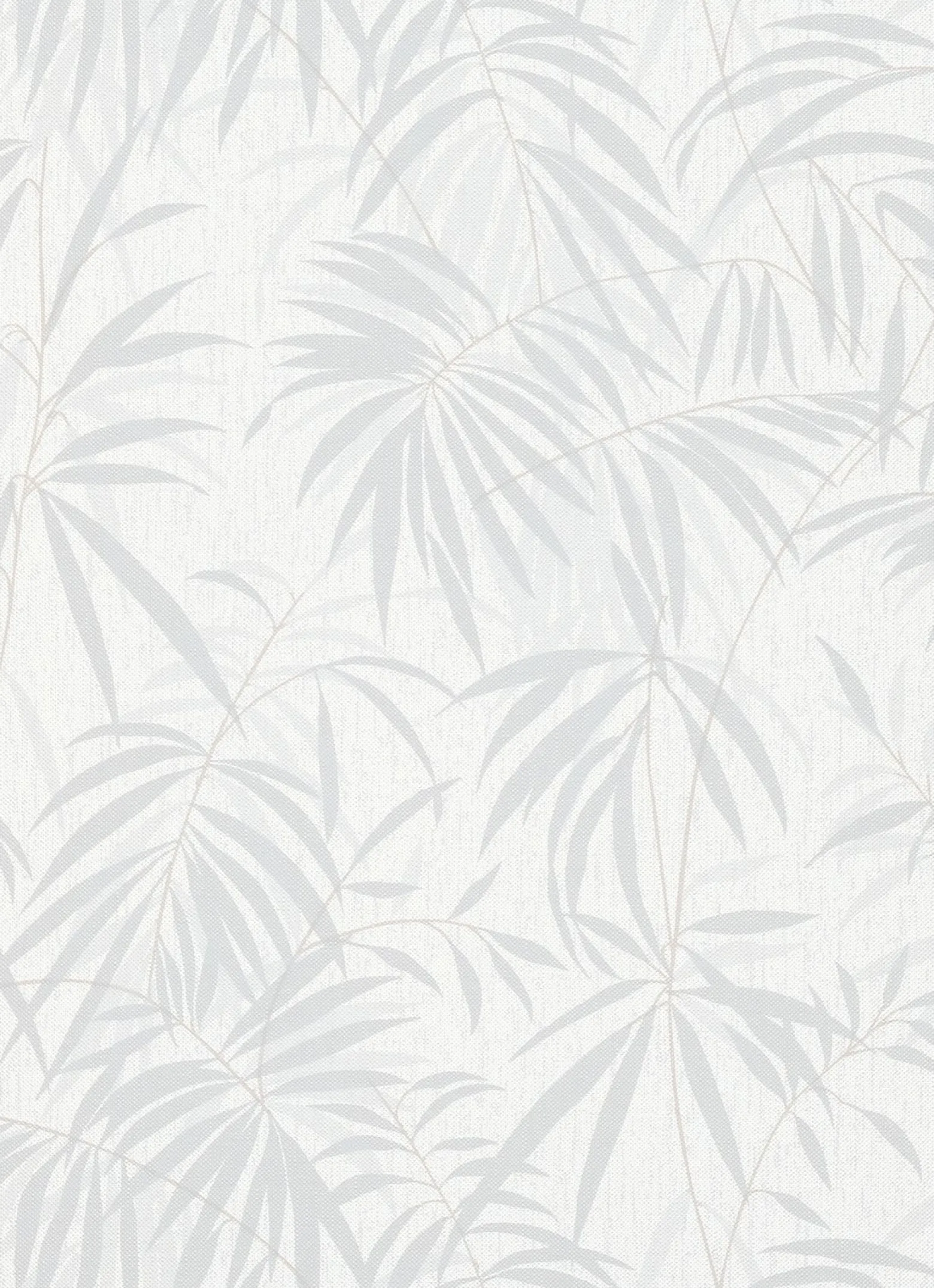 Vliestapete Farn weiß grau beige 10067-31