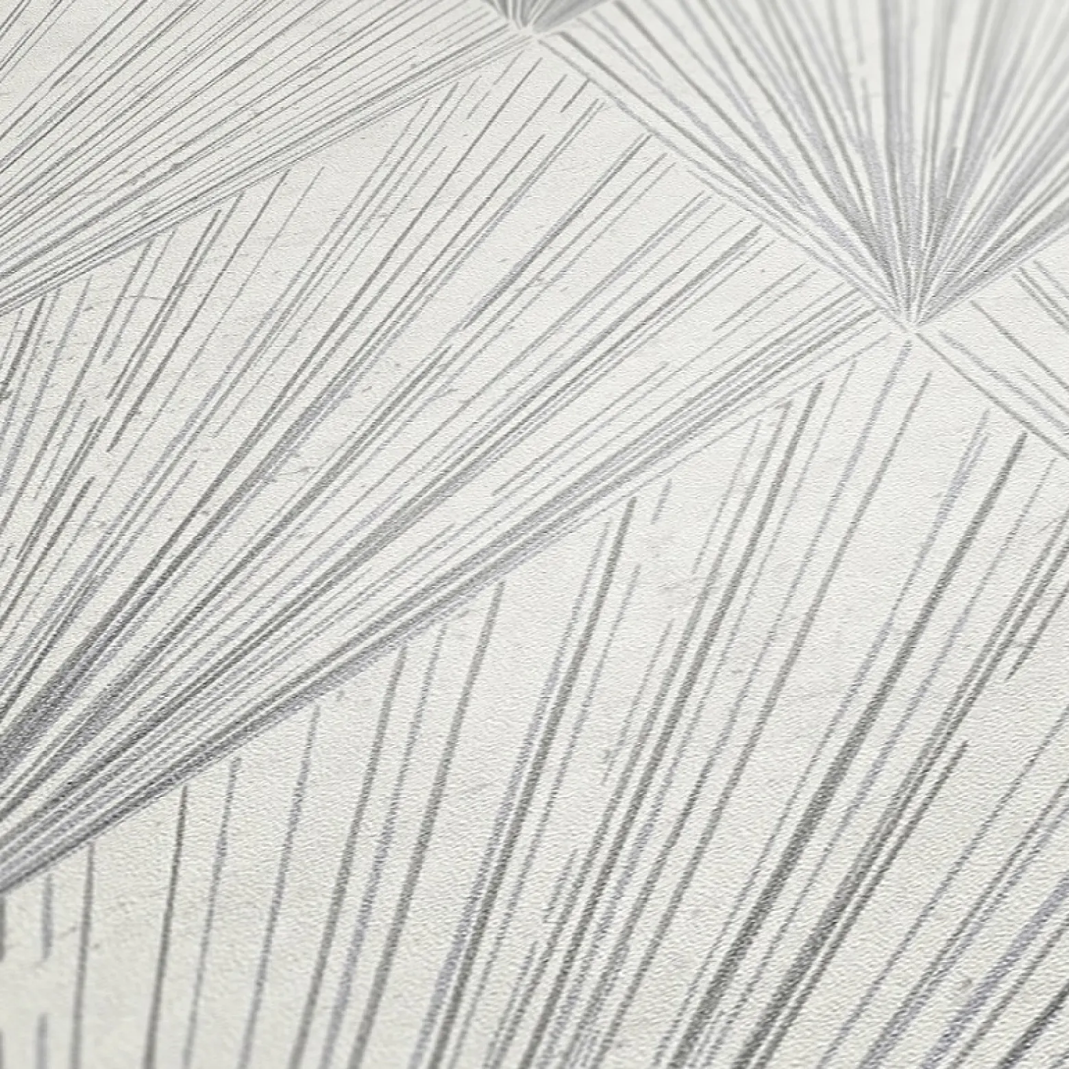 Vliestapete Fächer Grafisch grau silber Metallic 37864-1