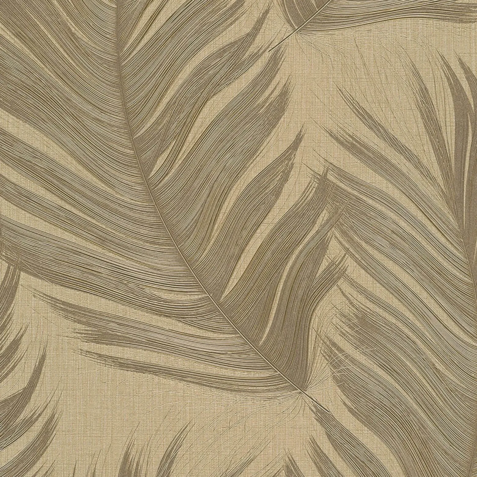 Vliestapete Federn Abstrakt Gold Metallic 10516-30