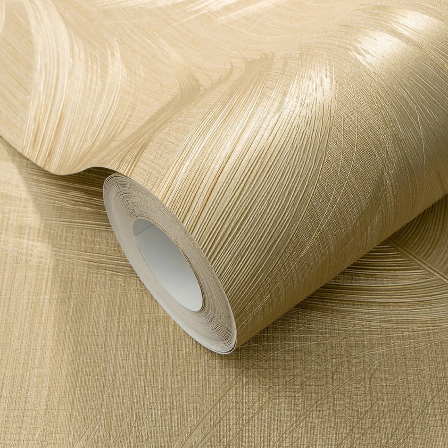 Vliestapete Federn Abstrakt Gold Metallic 10516-30