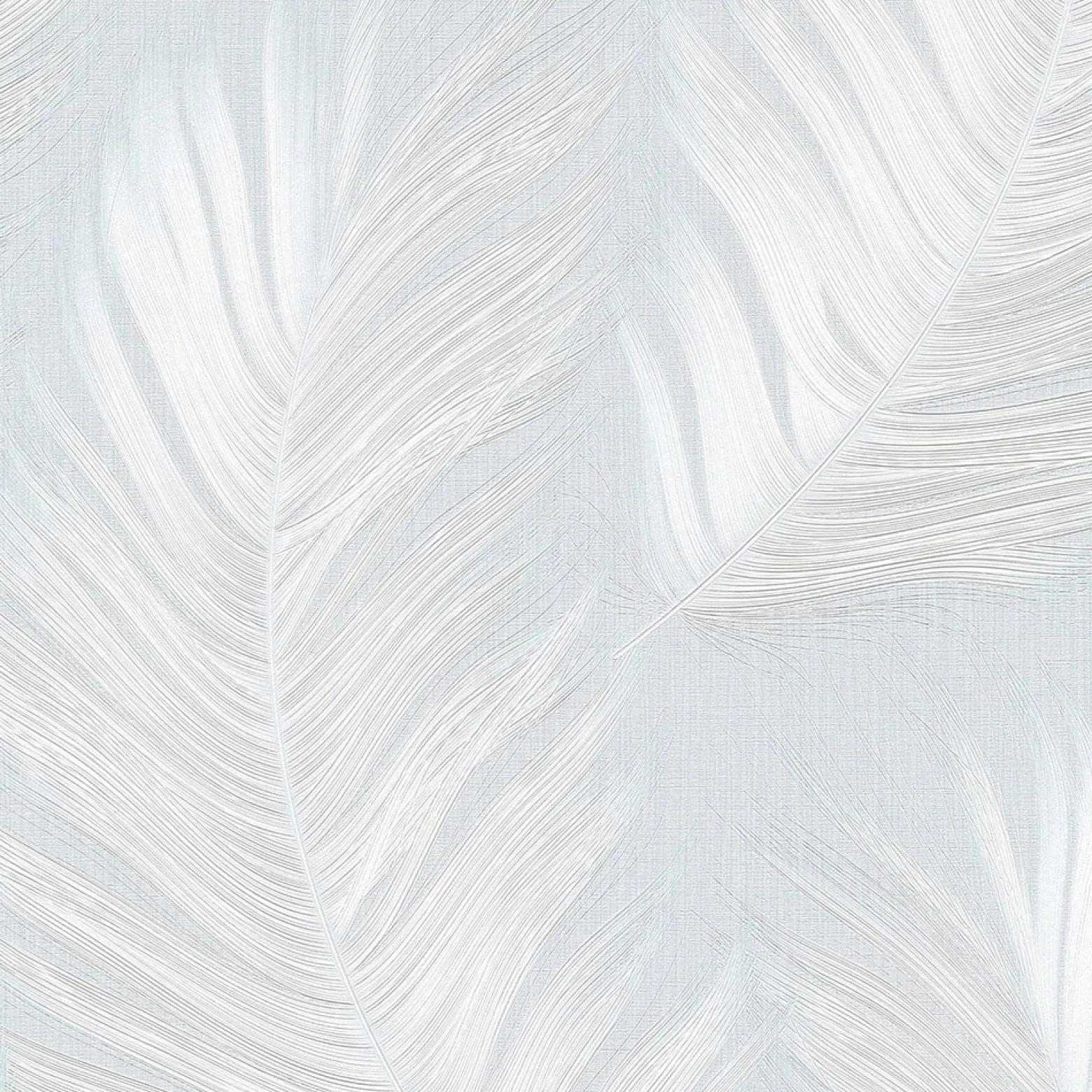 Vliestapete Federn Blau Creme Glitzer 10516-43