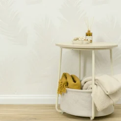 Vliestapete Federn Creme Beige Glitzer 10516-02