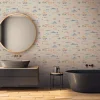 Vliestapete Fische Aquarell Beige Grau Bunt 39696-4