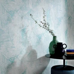 Vliestapete Flicken Hellblau Metallic 10319-18