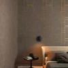 Vliestapete Fliesen dunkelbraun Metallic Imagine 31749