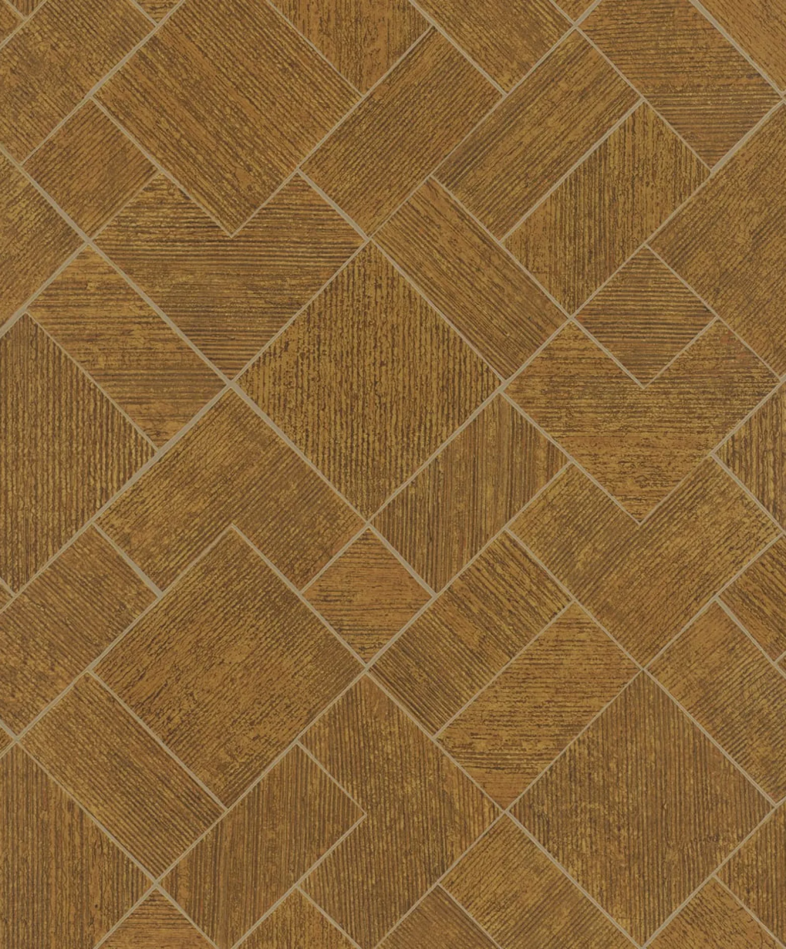 Vliestapete Fliesen Grafisch Gold Metallic 35513