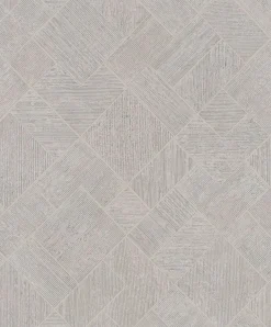 Vliestapete Fliesen Grafisch Beige Grau Glanz 35510