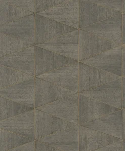 Vliestapete Fliesen Holzoptik Grau Braun Beige 33360