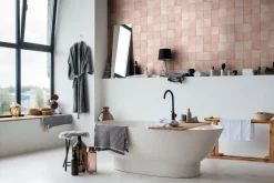 Vliestapete Fliesen Kacheln rosa-beige Marburg 45702