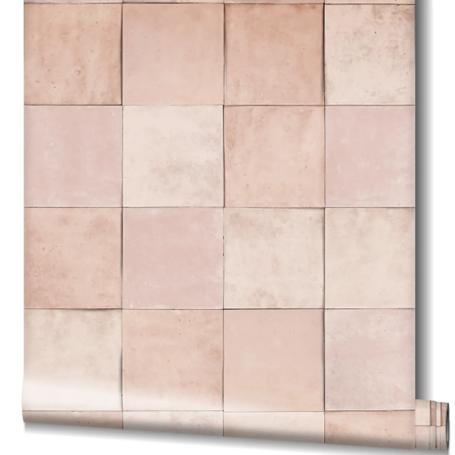Vliestapete Fliesen Kacheln rosa-beige Marburg 45702