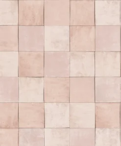 Vliestapete Fliesen Kacheln rosa-beige Marburg 45702