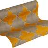 Vliestapete Fliesenoptik gelb taupe grauweiß 37421-2