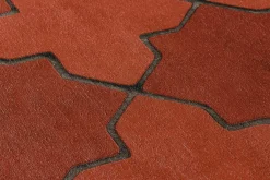 Vliestapete Fliesenoptik rot grau schwarz 37421-1