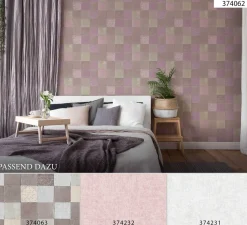 Vliestapete Fliesenspiegel beige taupe rosa 37406-2