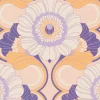 Vliestapete Floral Abstrakt Orange Lila 39530-3